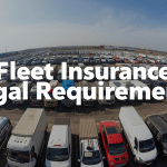 image of a large fleet in the background with the word over the top of fleet insurance legal requirements